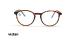 عینک آماده بلوکنترل گرد ویستان VISTAN OB0328 XL - قهوه ای هاوانا - عکاسی وحدت - زاویه روبرو
