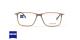 عینک طبی تیتانیوم مستطیلی زایس ZEISS ZS20017  - رنگ قهوه ای روشن و تیره - عکس زاویه روبرو