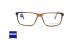 عینک طبی کائوچویی زایس مدل ZS20021 - رنگ قهوه ای - زاویه روبرو