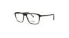 عینک طبی اوگا فریم مستطیلی کائوچویی با دسته کربنی به رنگ قهوه ای روشن و تیره - عکس از زاویه سه رخ