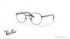 عینک طبی ری بن فریم فلزی گرد رنگ مشکی - عکس از زاویه سه رخ