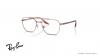 عینک طبی ری بن فریم فلزی دو پل مسی رنگ - عکس از زاویه سه رخ