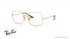 عینک طبی مربعی ری بن - SQUARE RB1971 OPTICS - رنگ طلایی - عکس زاویه روبرو