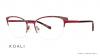 عینک طبی گربه ای کوالی -  KOALI 20034K- رنگ فریم قرمز - اپتیک وحدت- عکس زاویه سه رخ