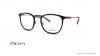 عینک طبی اوگا فریم کائوچویی مشکی - عکس از زاویه سه رخ