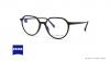عینک طبی گرد فلزی زایس مدل ZS10014 - جنس تیتانیوم - رنگ مشکی - عکس زاویه سه رخ 