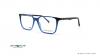 عینک طبی رویه دار سنترواستایل فریم کائوچویی مربعی رنگ آبی و دسته ها سورمه ای و آبی هاوانا - عکس از زاویه سه رخ