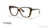 عینک طبی زنانه گربه ای کائوچویی وگ رنگ قهوه ای هاوانا - عکس زاویه سه رخ