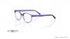 عینک طبی بچگانه سنترواستایل فریم بیضی کائوچویی بنفش رنگ - عکس از زاویه سه رخ