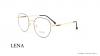 عینک طبی گرد لنا - LENA LE494 - مشکی طلایی - عکاسی وحدت - زاویه سه رخ