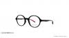 عینک طبی امپریو آرمانی گرد کائوچویی رنگ مشکی دسته قرمز  - عکاسی وحدت -  عکس از زاویه سه رخ