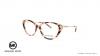 عینک طبی زنانه گربه ای رنگ بژ کائوچویی مایکل کورس - عکاسی وحدت - زاویه سه رخ