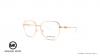 عینک طبی زنانه پروانه ای رنگ رزگلد فلزی مایکل کورس - عکاسی وحدت - زاویه سه رخ