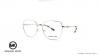 عینک طبی زنانه پروانه ای رنگ نقره ای فلزی مایکل کورس - عکاسی وحدت - زاویه سه رخ