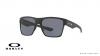عینک آفتابی اوکلی بیس دار مدل two face بدنه مشکی مات عدسی های خاکستری - ویژه فروش آنلاین - زاویه سه رخ