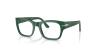 عینک طبی مربعی پرسول با دسته پهن رنگ سبز - زاویه سه‌رخ
