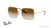 عینک آفتابی ریبن کلاسیک RB1971- فریم طلاییو عدسی قهوه ای طیف دار- اپتیک وحدت - عکس از زاویه سه رخ