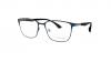 عینک طبی زینیا مربعی شکل مشکی آبی رنگ - زاویه سه رخ