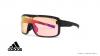 عینک آفتابی ورزشی آدیداس مدل zonyk pro - رنگ صورتی مات با عدسی های صورتی جیوه ای - عکاسی وحدت - زاویه سه رخ