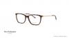 عینک طبی مستطیلی شکل آناهیکمن - دسته طلایی بدنه جلو قهوه ای هاوانا - عکاسی وحدت - زاویه سه رخ