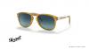 عینک آفتابی تاشو پرسول مدل استیو مک کوئین PO714SM - کائوچویی رنگ بدنه زرد - شیشه آبی طیف دار- زاویه سه رخ