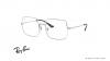 عینک طبی ری بن فریم فلزی مربعی نقره ای - عکس از زاویه سه رخ 